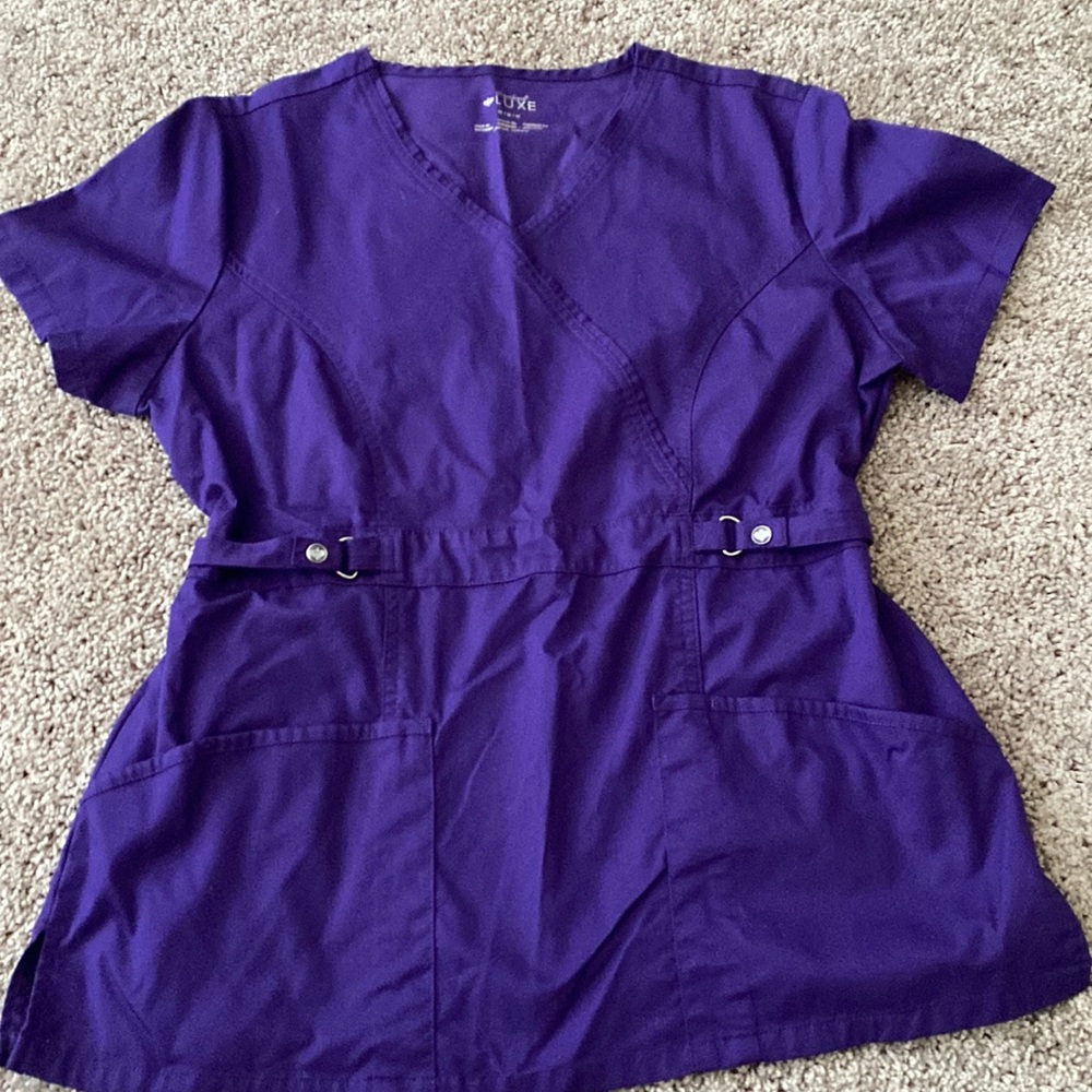 Purple scrub top